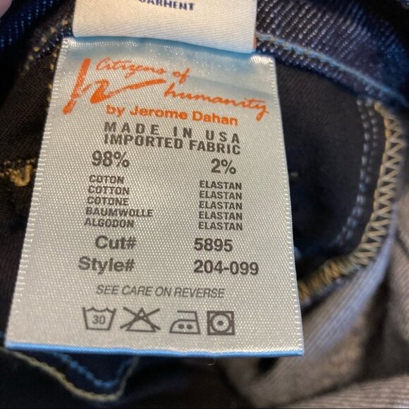 CITIZENS OF HUMANITY Sz 27 Collab with Barneys Straight Leg Medium Wash Jeans - Picture 7 of 11